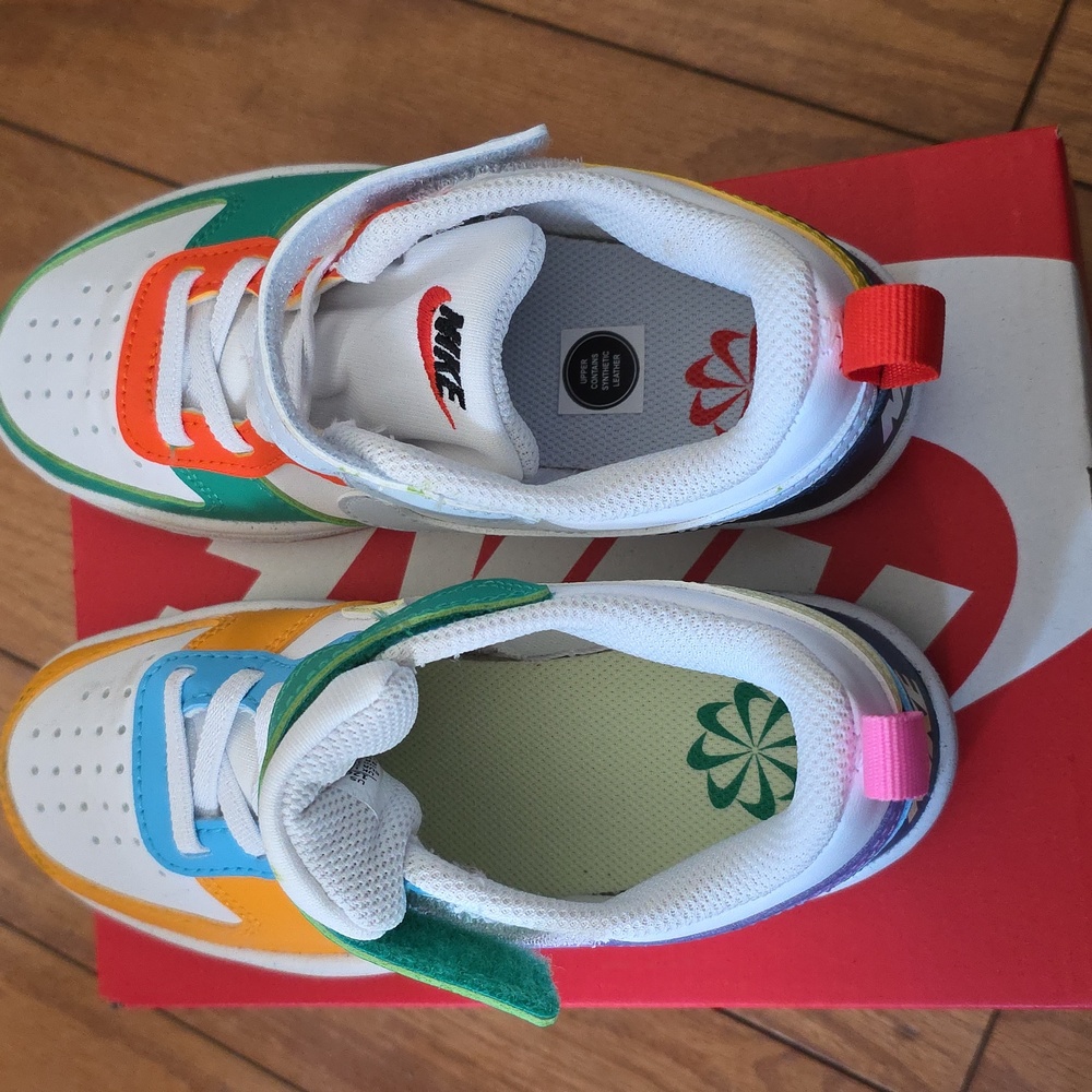 Nike Kids Colorful Sneakers - Orange, Green, Purple, Blue - Picture 3 of 8